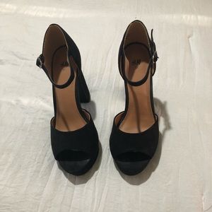 H&M Peep Toe Heel With Ankle Strap